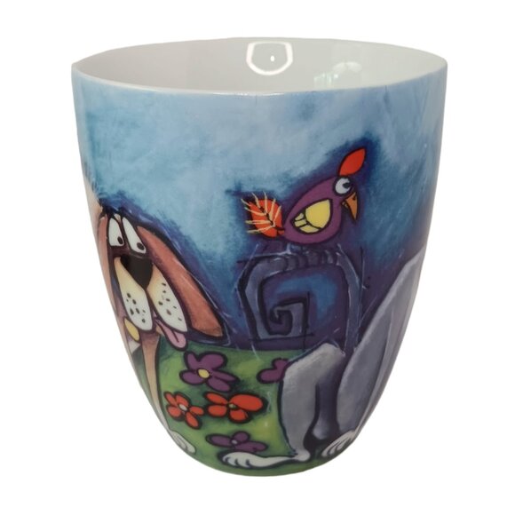 Menagerie Living Arts Funny Dog Mug Cups Set Of Three Excellent Condition - Picture 11 of 16